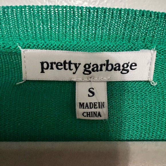 Pretty Garbage Cropped Cardigan with chain detail - size small - Picture 5 of 8